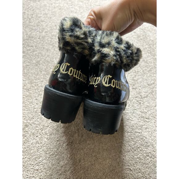 Women’s size 6.5 juicy couture indulgence boots fashion hiking booties faux fur - Picture 6 of 8